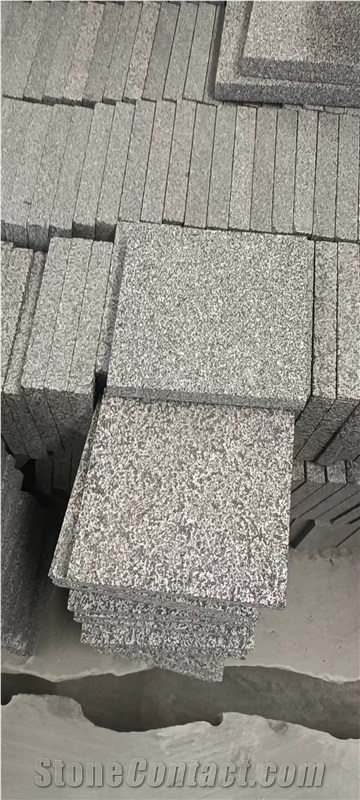 Dark Grey G654 Granite Paver Stone Black Cobblestone Paving