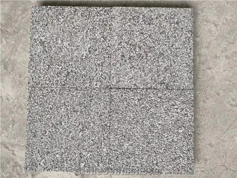 Dark Grey Granite Cobbelstone Bushhammer Granite Paver Stone
