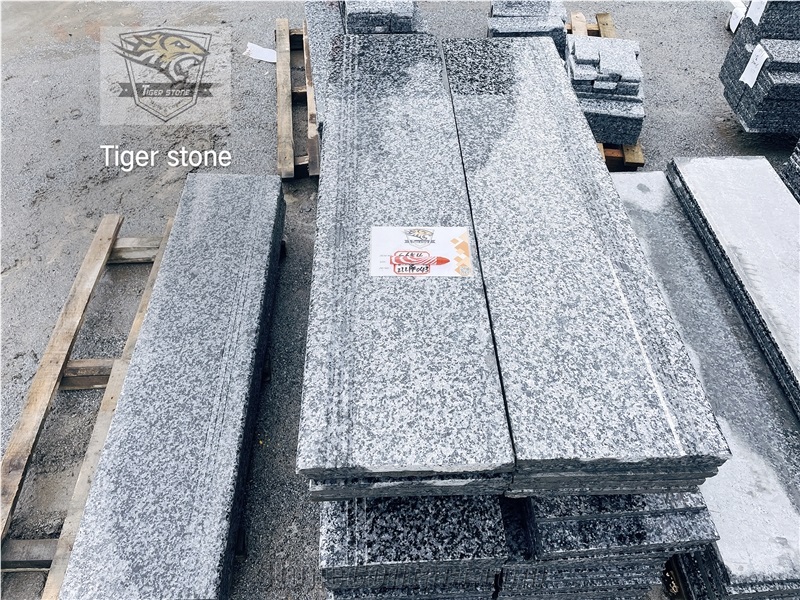 G654 Sesame Black Granite Steps
