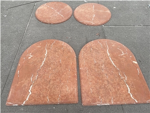 Alicante Rosso Marble Composite Honeycomb Backed Coffee Tabletops