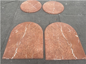 Alicante Rosso Marble Composite Honeycomb Backed Coffee Tabletops