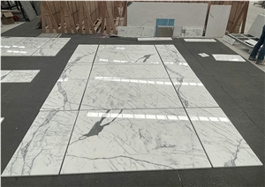 Bianco Calacatta Marble Laminated Lightweight Wall Panels