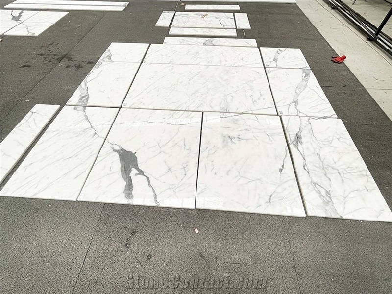 Bianco Calacatta Marble Laminated Lightweight Wall Panels