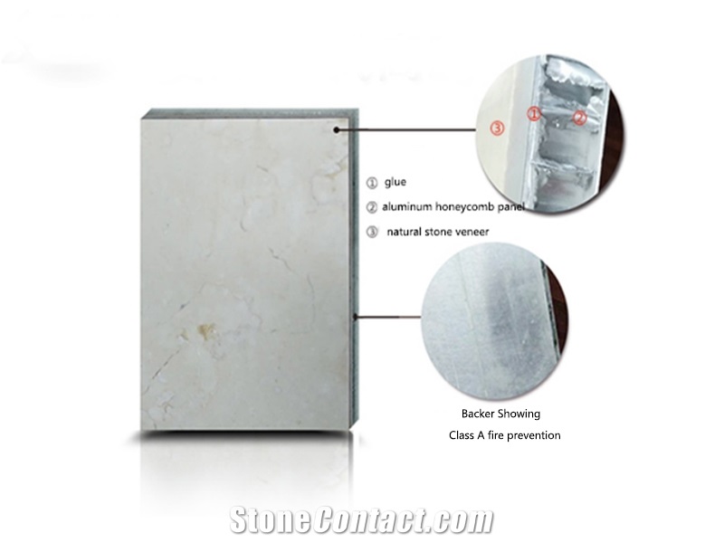 Botticino Semi Classico Composite Honeycomb Wall Panel