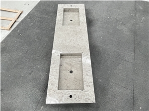 Carso Grey Marble Composite Sink Kitchen Wash Bowls
