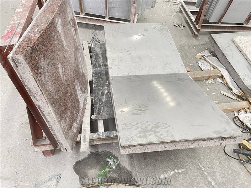 Curved Red Granite Composite Aluminum Backed Panels