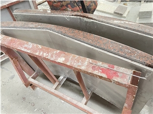 Curved Red Granite Composite Aluminum Backed Panels