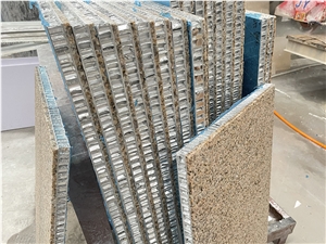 Golden Sesame Granite Veneer Aluminum Honeycomb Panel
