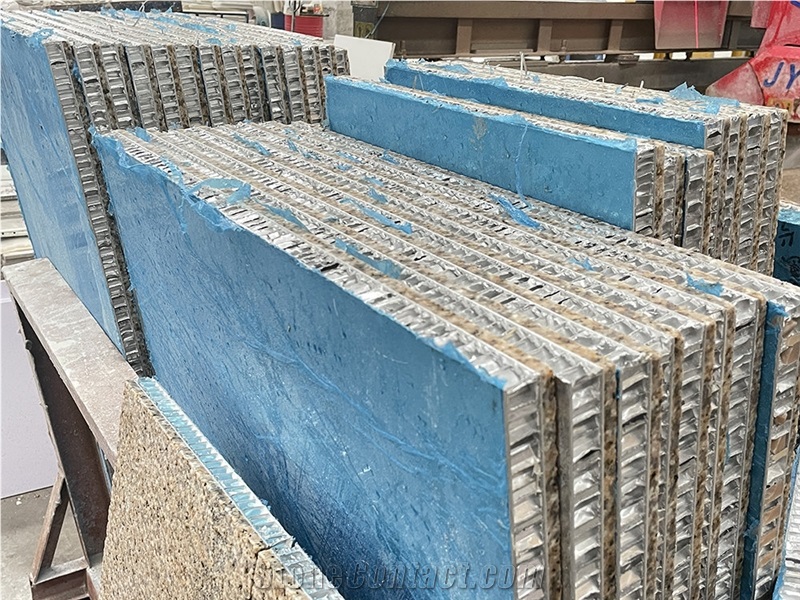 Golden Sesame Granite Veneer Aluminum Honeycomb Panel