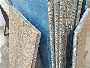 Golden Sesame Granite Veneer Aluminum Honeycomb Panel