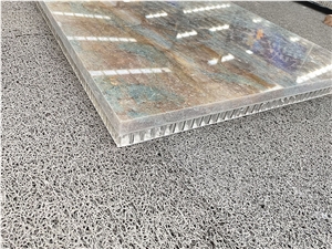Lightweight Green Granite Honeycomb Backed Stone Panels