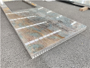 Lightweight Green Granite Honeycomb Backed Stone Panels
