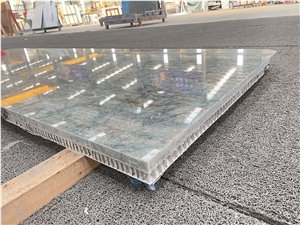 Lightweight Green Granite Honeycomb Backed Stone Panels