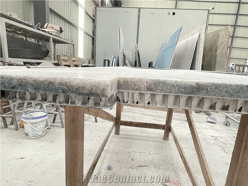 Lightweight Green Granite Honeycomb Backed Stone Panels