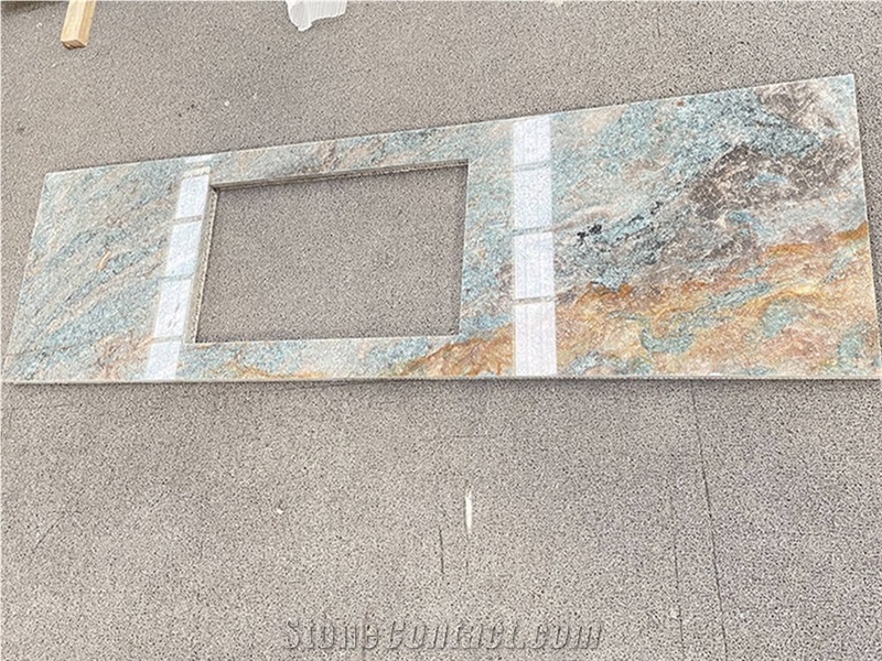 Lightweight Green Granite Honeycomb Backed Stone Panels