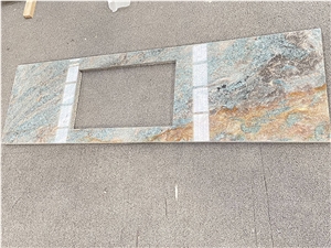 Lightweight Green Granite Honeycomb Backed Stone Panels