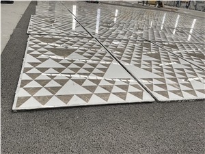 Lightweight Waterjet Design Various Marble Medallions Wall