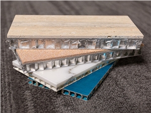 Marble Composite Honeycomb Backed Stone Tiles For Wall
