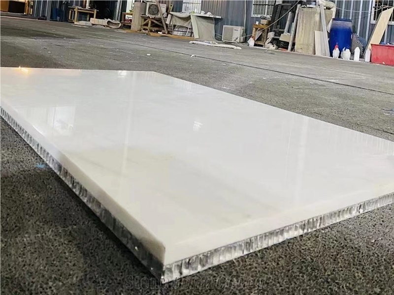 Marble Laminated With Aluminum Honeycomb Panel Wall Tile