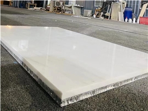 Marble Laminated With Aluminum Honeycomb Panel Wall Tile
