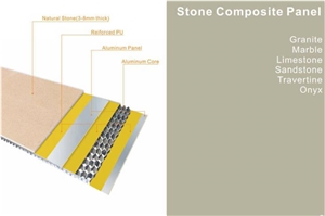 Marble Laminated With Aluminum Honeycomb Panel Wall Tile
