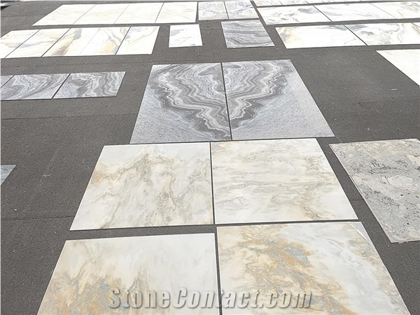 Marble Stone Composite Panel For Luxury Car Interiors Pad