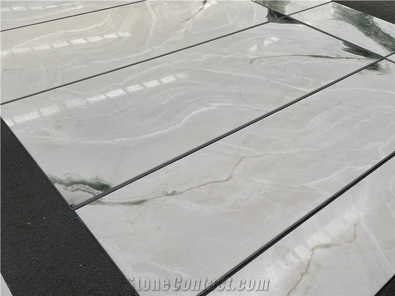 Panda White Marble Laminated Composite Panel For Wall/Floor