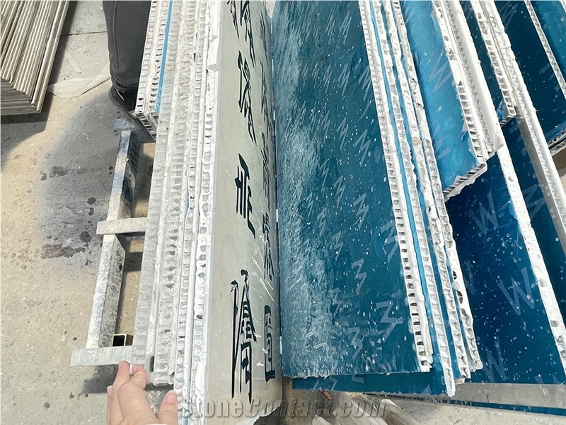 Waterjet Medallions Honeycomb Backed Stone Slabs For Wall