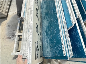 Waterjet Medallions Honeycomb Backed Stone Slabs For Wall