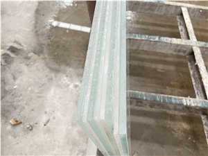 White Onyx Composite Glass Laminated Tile For Wall Flooring