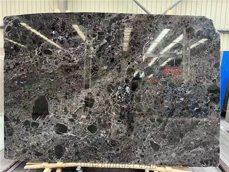 Black Emperador Marble Polish Slab With Good Quality