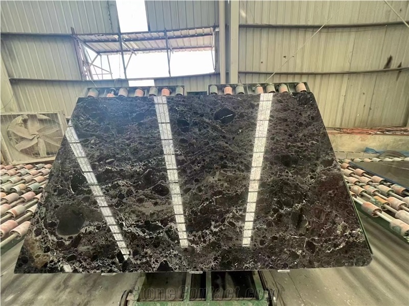 Black Emperador Marble Polish Slab With Good Quality