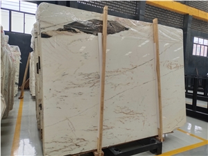 China Calacatta Gold Marble Polish Slab Cheap Price