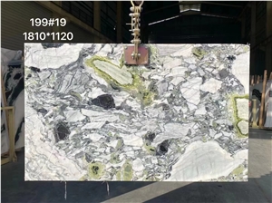 CHINA GREEN MARBLE ICE JADE Not Joint Big Slab