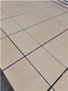 Gold Moca Beige Limestone Polish Wall Cladding Layout