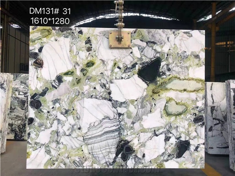 Ice Connect Marble, Cold Jade Marble, China Calacatta Verde