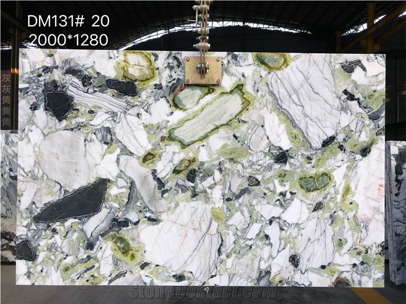 Ice Connect Marble, Cold Jade Marble, China Calacatta Verde