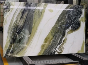 Ice Green White Beauty Abstract Ink  Ice Jade Green Marble