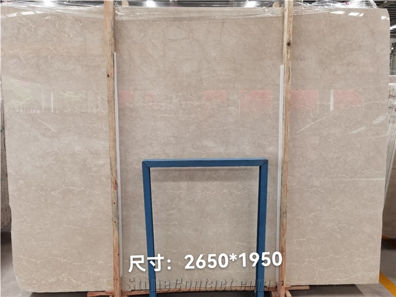 Italy Cream Marble Botticino Classic Polish Large Slab