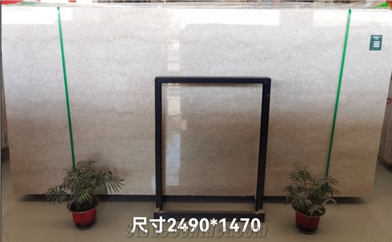 Italy Cream Marble Botticino Classic Polish Large Slab