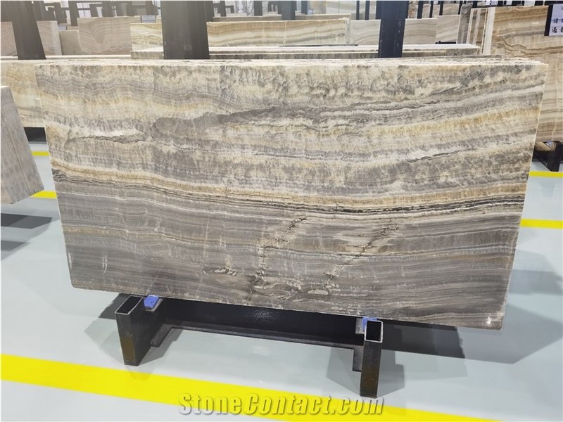 Turkey Good Quality Grey Onyx Slab Polish