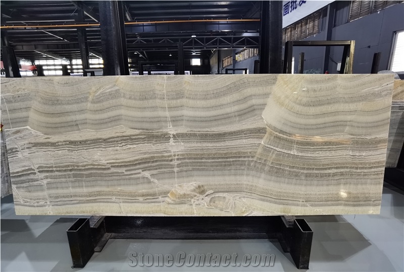 Turkey Good Quality Grey Onyx Slab Polish