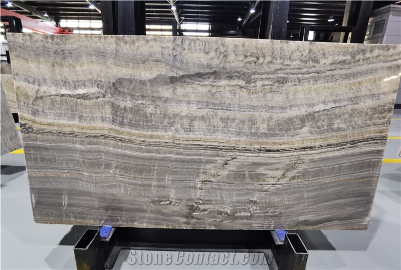 Turkey Good Quality Grey Onyx Slab Polish