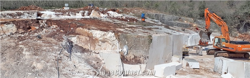 Marcana Istrian White Limestone Quarry
