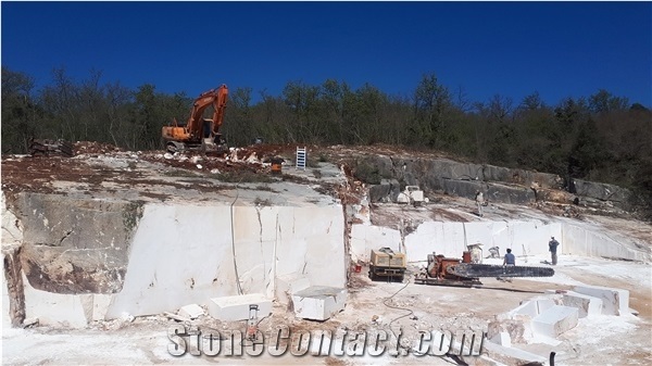 Marcana Istrian White Limestone Quarry