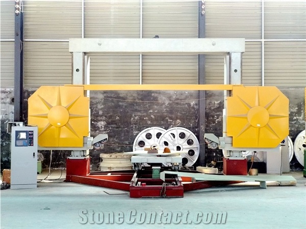CNC Diamond Wire Stone Saw Machine For Cutting Marble And Granite