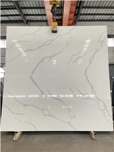 Calacatta Pure White Quartz Slabs