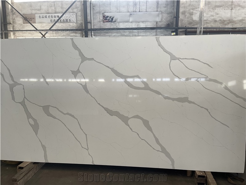 Calacatta Pure White Quartz Slabs