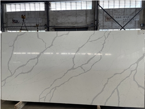Calacatta Pure White Quartz Slabs