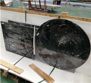 Black Artificial Marble Slabs